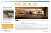 HAYWARD BAKER, INC. MICROPILES€¦ · Micropile casing is often used as the drill rod during installation. Cement Grout Grouting operations typically use a neat cement grout. In