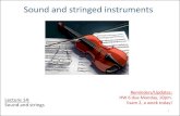 Sound and stringed instruments - Home | University of ... si… · Sound and stringed instruments •How does a violin (or other stringed instrument) produce sound? •How do we get