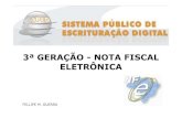 3ª GERAÇÃO NFE - crc-ce.org.br · ROTEIRO BREVE REVISÃO SOBRE NF-e - Conceito, características e modelo operacional. - Processamento da NF-e(autorização/denegação/rejeição).