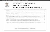 WEST INDIAN JOURNAL OF ENGINEERING - UWI St. …sta.uwi.edu/eng/wije/documents/WIJE_v39n2_January2017.pdf · Optimisation of Water Absorption Properties of Orange Peel Particulate-based