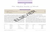 Chapter 1 - The Alkaline Earths as Metalsscitechconnect.elsevier.com/.../The-Alkaline-Earths-as-Metals-Ch1.pdfCHAPTER 1 The Alkaline Earths as Metals OUTLINE 1.1. General ... means