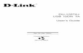 DU-128TA+ USB ISDN TA User’s Guide - D-Link 128TAplus/Manu… · DU-128TA+ USB ISDN TA User’s Guide Rev. 02 (Jan. 2004) Printed In Taiwan RECYCLABLE