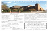 Our Lady of Lourdes Church ·  · 2017-04-12Our Lady of Lourdes Parish Our Lady of Lourdes is a welcoming parish family whosepurposeistomodelChrist,asguidedbyMary, in a life defined