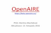 OpenAIRE - Moravská zemská knihovna v Brně ·  · 2016-11-13beta.openaire.eu : 1/1 spusovÁSLUžBA- ... pn....pdf DATA PROVIDERS How to make your content more visible. ... Why