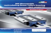 MG Monoguide recirculating linear rollers bearing ROLLER SLIDE WAYS The geometries and the directions of the roller slide ways were calculated by means of FEM according to each individual