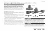 ENGLISH INSTRUCTIONS Series N170-M3 and LFN170 …media.wattswater.com/2915044.pdf · er on the discharge line. 5. Before use, check discharge temperature. Reset if necessary ...