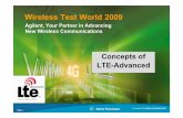 Wireless Test World 2009 - keysight.com · LSTI Proof of Concept LSTI IODT LSTI IOT LSTI Friendly ... (R99) EGPRS 4/12 ... Throughput Single Cell Transmissio n 0.672 Mbps Ref