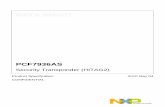 PCF7936AS - Mouser Electronics1.pdf · NXP Semiconductors Product Specification Security Transponder (HITAG2) PCF7936AS 2010 May 04 4 CONFIDENTIAL 1 FEATURES • Security Transponder