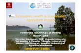Ecosystem Health & Sustainable Agriculture ... · Ecosystem Health & Sustainable Agriculture ProjectAgriculture Project ... fi ld f i t l h lth tfield of environmental health to ...