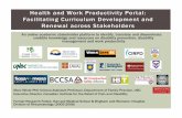 Health and Work Productivity Portal: Facilitating Curriculum Development …€¦ ·  · 2014-10-20Health and Work Productivity Portal: Facilitating Curriculum Development and Renewal