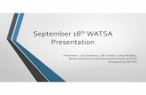 September 18 WATSA Presentation - WATSA - Home General Meeting Minutes...September 18th WATSA Presentation Presenters ... • Face to Face screening and assessment of all sex offenders
