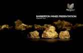 BARBERTON MINES PRESENTATION - Pan African … · BARBERTON MINES PRESENTATION FEBRUARY 2016 . 2 DISCLAIMER This presentation is provided on a confidential basis. ... • Shrinkage