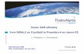 Ocean SAR altimetry from SIRAL2 on CryoSat2 to … SAR altimetry from SIRAL2 on CryoSat2 to Poseidon-4 on Jason-CS L. Phalippou, F. Demeestere All rights reserved, 2007, Thales Alenia