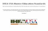 IHEA-USA Hunter Education Standards - Mass.Gov Hunter Education Standards ... performance-based learning objectives related to safe, legal, ... Principles Safe ...