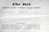 Official Organ of Rappa Kappa 6amma - Kappapedia€¦ · Official Organ of Rappa Kappa 6amma Volume XXXVIII APRIL, 1921 Number 2 Hoard of Editors Editor-in-chief-Mrs. Howard B. Mullin