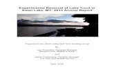 Experimental Removal of Lake Trout in Swan Lake, MT: …montanatu.org/wp-content/uploads/2014/05/2013-SVBTWG_-Annual... · Experimental Removal of Lake Trout in Swan Lake, MT: 2013