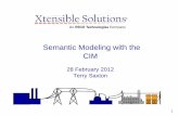 Semantic Modeling with the CIM - UCAIugosgug.ucaiug.org/EIM/Shared Documents/Presentations/Semantic... · 2. Presentation Contents • NIST Smart Grid Roadmap and CIM • CIM as a