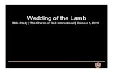 Wedding of the Lamb - Church of God International Bible Study_Wedding of the Lamb...God the Father), for the wedding of the Lamb (referring to Jesus Christ) has come ... parable of