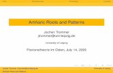 Amharic Roots and Patterns - Universität Leipzighome.uni-leipzig.de/jtrommer/papers/rup.pdfImperative sibb@ r f@ llig m@ sikkir ma rrik d@ balliq Gerund s@ bbir f@ llig m@ sikkir