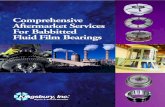 Comprehensive Aftermarket Services for Babbitted Fluid ... · duty power generation equipment including large steam turbines, gas turbines and generators, ... Positioning Gearing