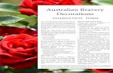 Australian Bravery Decorations - Governor-General of … · The Australian Bravery Decorations are our own pre-eminent awards for the recognition of acts of bravery. Since the establishment