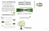 “Family Forest Landowners & Managers Conference” · Managers Conference” Please make your lodging arrangements for the conference directly with the hotel. : ... Erin Bradetich,