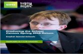 Producing the School Census Spring 2018 Return (English ...€¦ · Producing the School Census Spring 2018 Return English Special Schools Applicable to 7.178 onwards