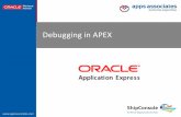 Debugging in APEX - doag.org · Informatica PowerCenter Technische und funktionale Beratung Prozessmodellierung ... Application Properties Error Handling Error Handling Function