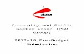 Community and Public Sector Union - 2017-18 Pre-Budget ...€¦  · Web viewThe Community and Public Sector Union ... should cap the number of contractors and consultants that ...