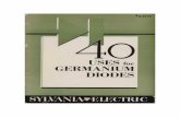 40 Uses for Germanium Diodes - frank.pocnet.net · 40 USES FOR GERMANIUM DIODES INC. SYLVANIA ELECTRIC ... Crystal Sets; 1.5 Crystal Video ... Simple Sideband Generator