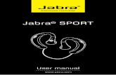 Jabra SPORT/media/Product Documentation/Jabra SPORT/User...Jabra sport 1 Contents thank you ... • Recommended placement is on your right arm R L R L. Jabra sport 3 ... (4 zeros)