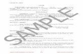 SAMPLE - City of Chicago NO. 20221 5 SAMPLE SAMPLE LEASE AGREEMENT FOR FQHC RFP 10/27 USED FOR EVALUATION ONLY