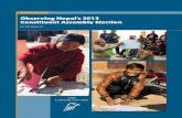ELECTION REPORT Observing Nepal’s 2013 …pdf.usaid.gov/pdf_docs/PA00JWW2.pdf4 On Nov. 19, 2013, Nepal held its second constit-uent assembly election since the 2006 peace agree-ment