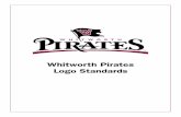 Whitworth Pirates Logo Standards - Whitworth University and variations, as outlined in this manual, the ofﬁcial Pirates athletic identity is the two-color version described above