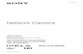 Sony SNC-EP521 - Network Webcams - IP Camera Store · Network Camera User’s Guide Software Version 1.6 Before operating the unit, please read this manual thoroughly and retain it