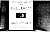FREEDOM - American Universityfs2.american.edu/.../Sen/DevelopmentAsFreedomIntroNch1NEW.pdf · Sen, Amartya Kumar. Development as freedom / Amartya Sen. - 1st ed. p. cm. Includes bibliographical