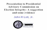 Presentation to Presidential Advisory Commission on ... to Presidential Advisory Commission on ... –apply the background check system for gun purchases to voting. Democrats’ views