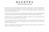Alcatel-Lucent is a French global mobile phone manufacturer ...gecouae.com/Alcatel_product_presentation.pdf · Alcatel-Lucent is a French global mobile phone manufacturer and telecommunications
