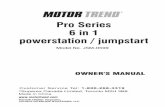 Pro Series 6 in 1 powerstation / jumpstart - Princess Auto · Pro Series 6 in 1 powerstation / jumpstart ... Before jump-starting, ... The Portable Power Station is equipped with