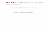 United Arab Emirates University - uaeu.ac.aeuaeu.ac.ae/en/about/policies/2011april13_hr_policy_final_full.pdf · Chancellor‟s Decree Number (31) for 2009 (continued) Chancellor‟s
