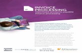 INVOICE PROCESSING - Microsoft Azure · invoice processing INVOICE ... main workflow for all invoice types, ... continuous development of outstanding solutions is secured through