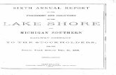 SIXTH ANNUA REPORL T - Canada Southern Railway · SIXTH ANNUA REPORL T OF THE PRESIDENT AND DIRECTORS or THE LAKE SHORE AND MICHIGAN SOUTHERN ... The reductio Earningn in s …