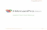 HitmanPro.Alert test tool manual Test Tool Manual.pdf · HitmanPro.Alert Exploit Test Tool Manual 1.6 Page 4 1 Introduction to the Exploit Test Tool To check a pc’s security posture