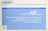 Structural performance of masonry walls under compression ...nvlpubs.nist.gov/nistpubs/Legacy/BSS/nbsbuildingscience73.pdf · TheDepartmentsoftheArmy,theNavy, ... Inordertoobtaincorrelationbetweenprismandwall