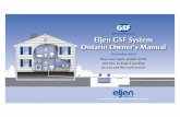 Eljen GSF System Ontario Owner’s Manual Innovative Environmental Products and Solutions Since 1970 Eljen GSF System Ontario Owner’s Manual How your septic system works and how