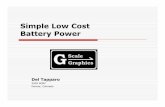 Simple Low Cost Battery Power - G-Scale Graphics Low Cost Battery Power Del Tapparo 2009 NGRC Denver, ... A battery pack rated for 2000 mah ... It depends on the locomotive - Running