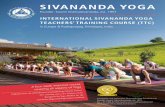 General TTC leaflet 2014 Eng Final Layout 1 · INTERNATIONAL SIVANANDA YOGA TEACHERS‘ TRAINING COURSE (TTC) ... founder of the International Sivanan- ... tional yogic symbols and