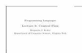 Programming Languages - Undergraduate Coursescourses.cs.vt.edu/~cs3304/Spring02/lectures/lect09.pdf · di cult to predict value if fhas side e ect of changing j ... { Baroque loop