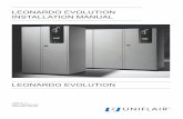 LEONARDO EVOLUTION INSTALLATION MANUAL - …aircon.ru/pbc_download/files/f1172068443.pdf · Safety during maintenance work 4 INTRODUCTION 5 ... forklift truck or any other lifting