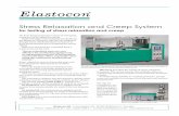 Stress Relaxation and Creep System - Easyfairs · Elastocon – Stress Relaxation and Creep System 3 Temperature cycling oven, EB 17 Temperature cycling is important within the automotive